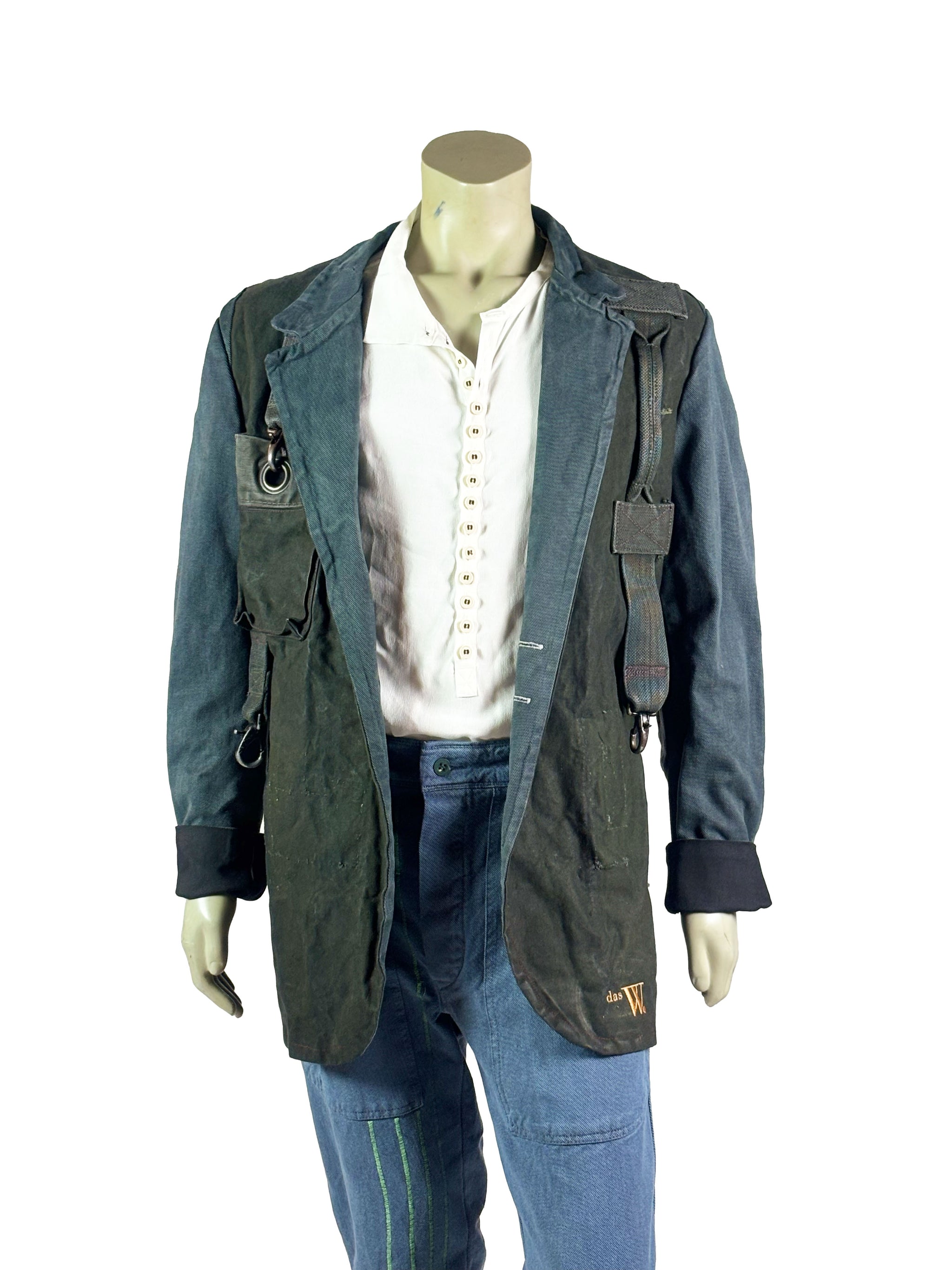 I upcycle denim jackets by adding vintage tapestries to the back 